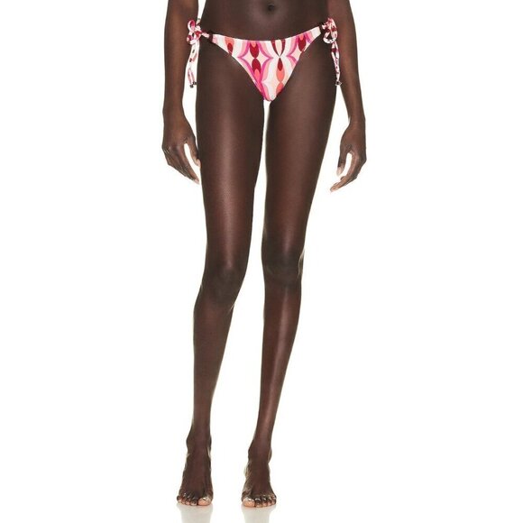 PatBO Twist String Bikini Bottom in Flamant Large New Womens Swim - Picture 13 of 16